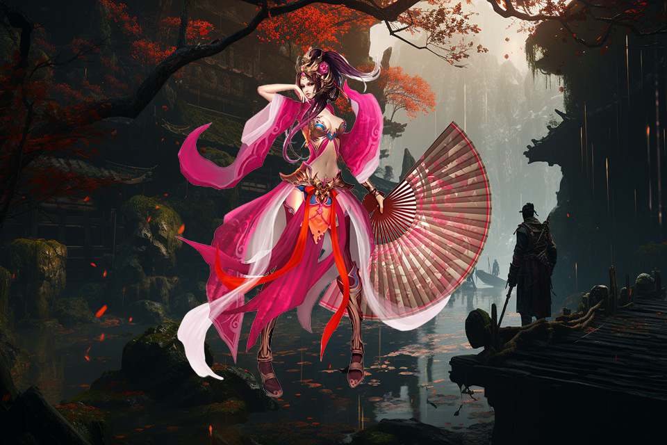 她坐在了门口,迎着淡淡的晚风,以温婉的声音,轻声吟唱着一首如诗的曲乐。