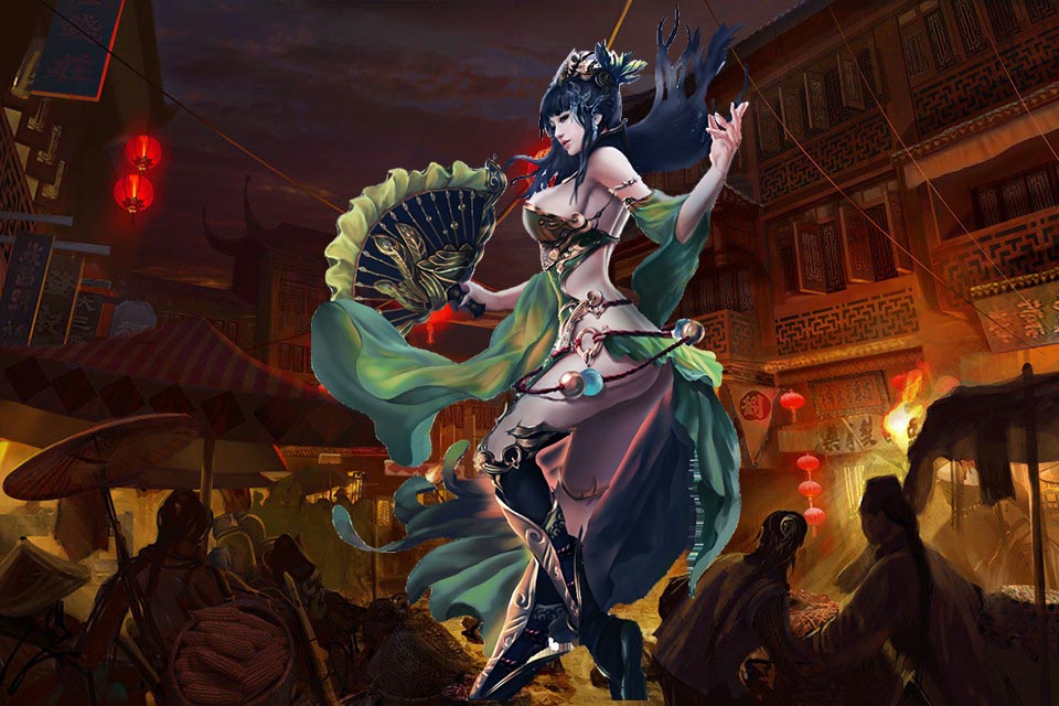 “翻跟头,那是米丽的活。阿南立即抬起手,上下翻扇,“来,丽丽,翻一下。